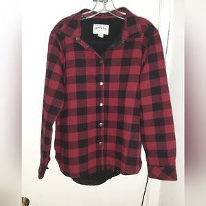 Orvis gently worn lined Flannel guide shirt size L